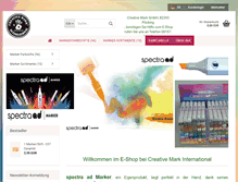 Tablet Screenshot of creativemark.de